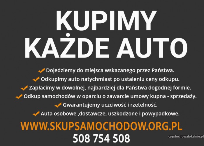 Skup samochodów za gotówkę Śląsk Opolskie Małopolska - Najlepszy Ceny