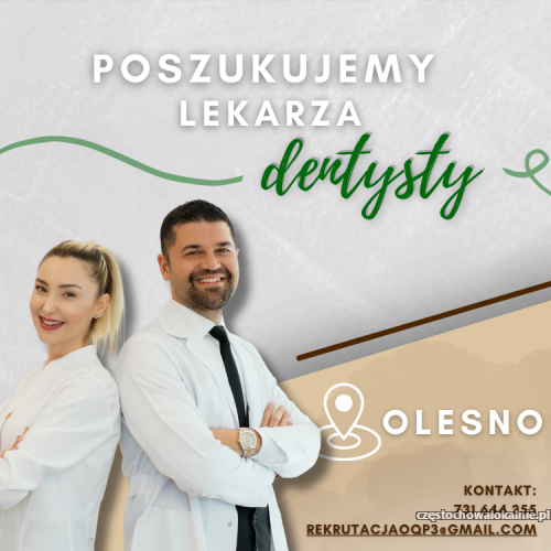 Praca dla Dentysty w Oleśnie- zapraszam