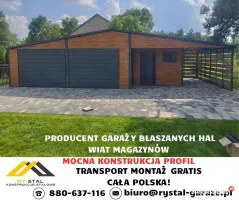 Garaż Blaszany Drewnopodobny 3x5 4x5 4x6 6x6 6x5Wiata Hala Magazyn Garaż Blaszany Drewnopodobny 3x5 4x5 4x6 6x6 6x5Wiata Hala Magazyn