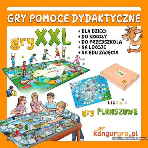 gry planszowe XXL pomoce dydaktyczne dla dzieci KangurGra.pl