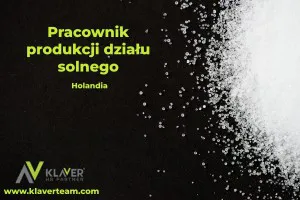 Praca- Pracownik produkcji/działu solnego- praca od zaraz! Praca- Pracownik produkcji/działu solnego- praca od zaraz!